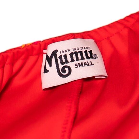 Show Me Your MuMu Katy Halter Dress Women's Multicolor Paisley Backless Boho S - Picture 4 of 9